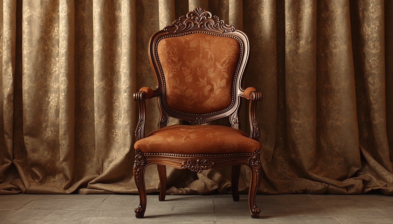 Restored antique wooden chair